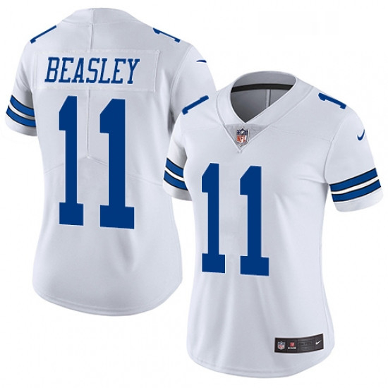 Womens Nike Dallas Cowboys 11 Cole Beasley Elite White NFL Jersey