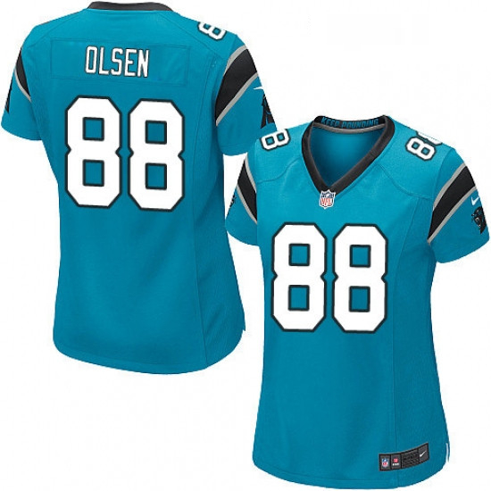 Womens Nike Carolina Panthers 88 Greg Olsen Game Blue Alternate 