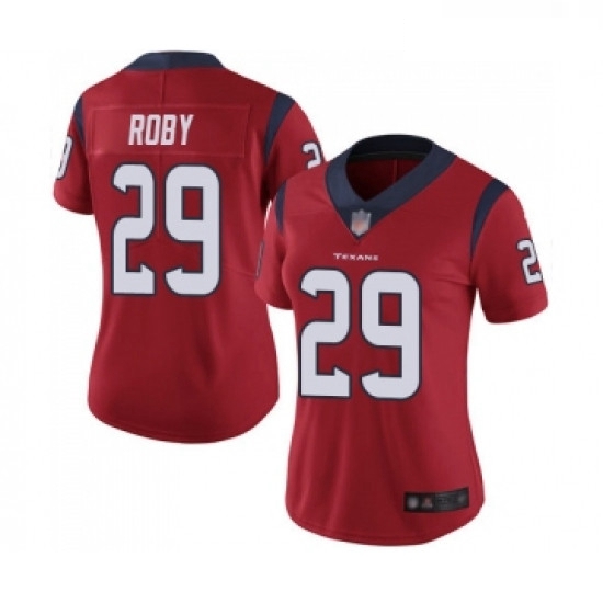 Womens Houston Texans 29 Bradley Roby Red Alternate Vapor Untouchable Limited Player Football Jersey