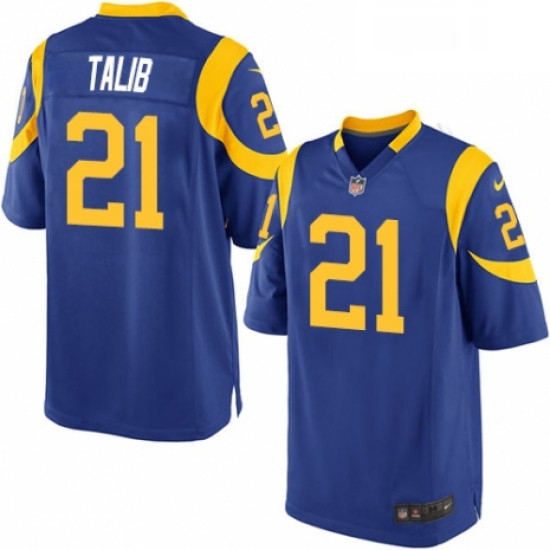 Men Nike Los Angeles Rams 21 Aqib Talib Game Royal Blue Alternate NFL Jersey