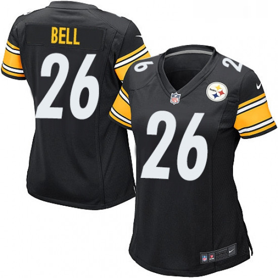 Womens Nike Pittsburgh Steelers 26 LeVeon Bell Game Black Team C