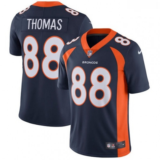 Men Nike Denver Broncos 88 Demaryius Thomas Navy Blue Alternate 