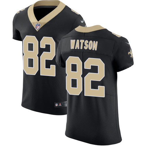 Elite Nike Black Mens Benjamin Watson Home Jersey NFL 82 New Orleans Saints Vapor Untouchable