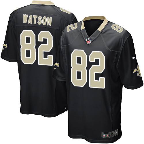 Game Nike Black Mens Benjamin Watson Home Jersey NFL 82 New Orle