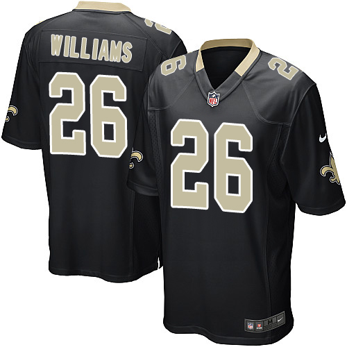 Mens Nike New Orleans Saints 26 P. J. Williams Game Black Team C