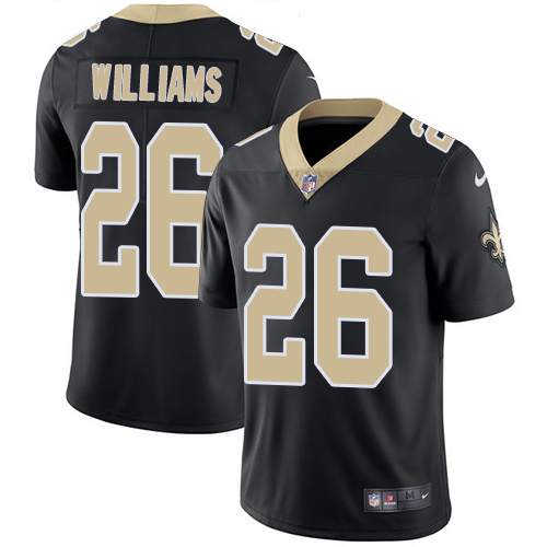 Mens Nike New Orleans Saints 26 P. J. Williams Black Team Color Vapor Untouchable Limited Player NFL