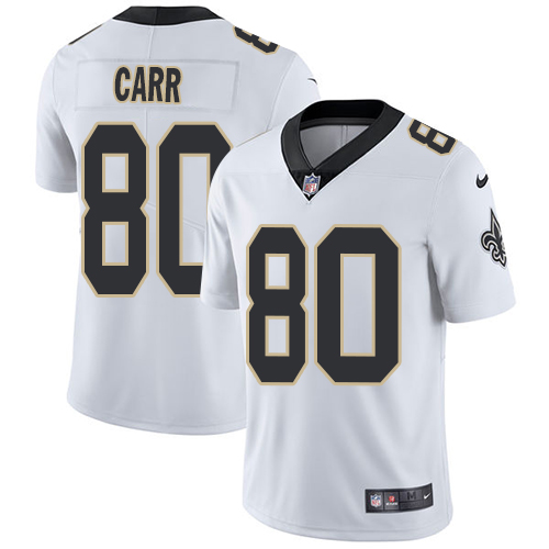 Limited Nike White Youth Austin Carr Road Jersey NFL 80 New Orle