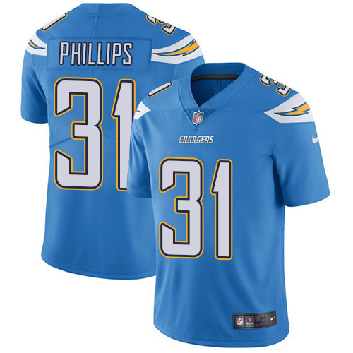 Nike Chargers 31 Adrian Phillips Electric Blue Alternate Mens Stitched NFL Vapor Untouchable Limited