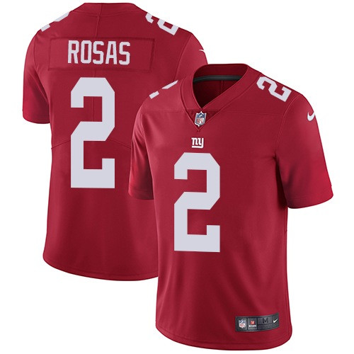 Nike Giants 2 Aldrick Rosas Red Alternate Mens Stitched NFL Vapor Untouchable Limited Jersey