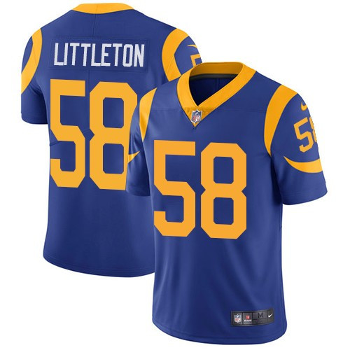 Nike Rams 58 Cory Littleton Royal Blue Alternate Mens Stitched N