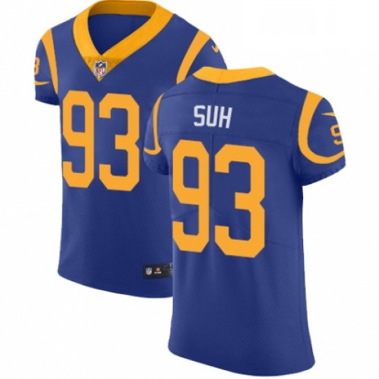 Men Nike Los Angeles Rams 93 Ndamukong Suh Royal Blue Alternate Vapor Untouchable Elite Player NFL J