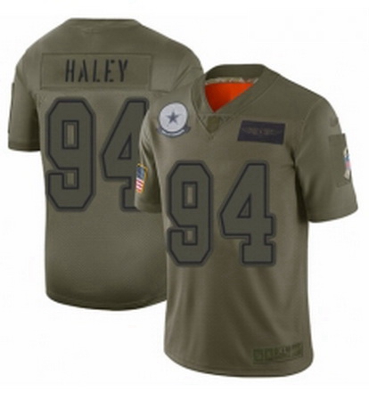 Men Dallas Cowboys 94 Charles Haley Limited Camo 2019 Salute to 