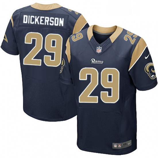 Men Nike Los Angeles Rams 29 Eric Dickerson Navy Blue Team Color Vapor Untouchable Elite Player NFL 