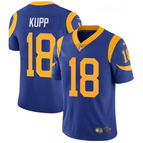 Youth Nike Los Angeles Rams 18 Cooper Kupp Royal Blue Alternate 