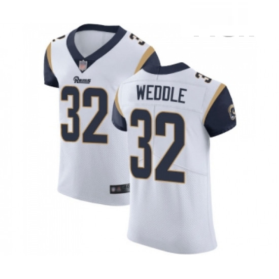 Men Los Angeles Rams 32 Eric Weddle White Vapor Untouchable Elite Player Football Jersey