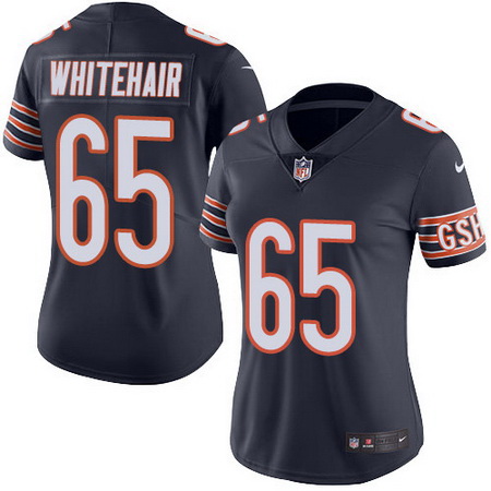 Bears 65 Cody Whitehair Navy Blue Team Color Womens Stitched Football Vapor Untouchable Limited Jers