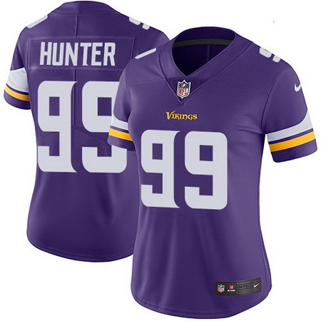 Nike Vikings 99 Danielle Hunter Purple Team Color Womens Stitched NFL Vapor Untouchable Limited Jers