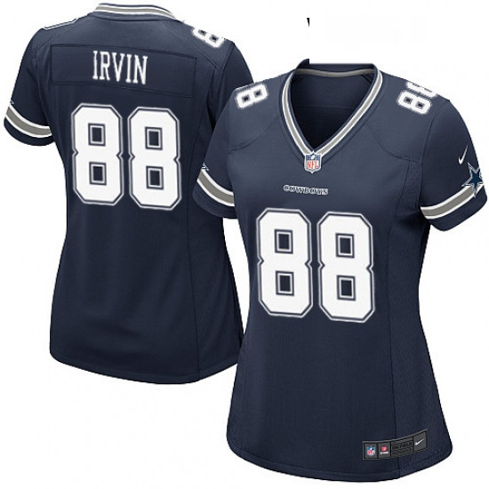 Womens Nike Dallas Cowboys 88 Michael Irvin Game Navy Blue Team Color NFL Jersey