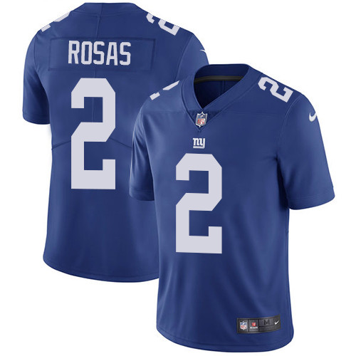 Youth Nike Giants 2 Aldrick Rosas Royal Blue Team Color Stitched NFL Vapor Untouchable Limited Jerse