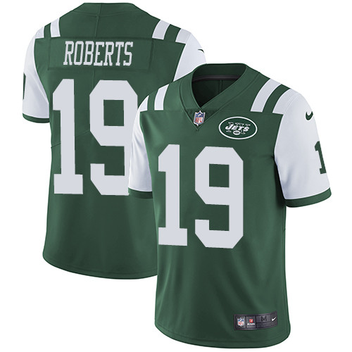 Nike New York Jets No19 Andre Roberts Green Team Color Men's Stitched NFL Vapor Untouchable Elite Jersey