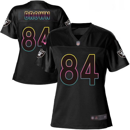 Womens Antonio Brown Game Black Jersey Oakland Raiders Football 84 Jersey Fashion