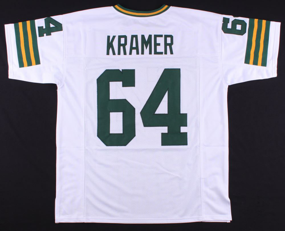 Men packers jerry kramer White  jersey