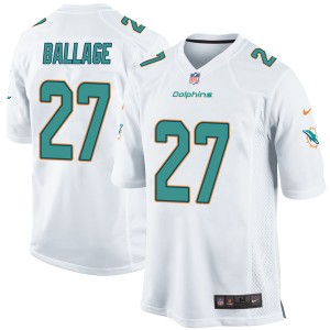 Kalen Ballage Miami Dolphins men Game Nike Jersey White