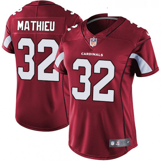 Womens Nike Arizona Cardinals 32 Tyrann Mathieu Elite Red Team Color NFL Jersey