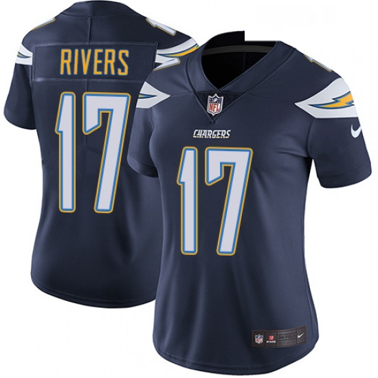 Womens Nike Los Angeles Chargers 17 Philip Rivers Navy Blue Team Color Vapor Untouchable Limited Pla