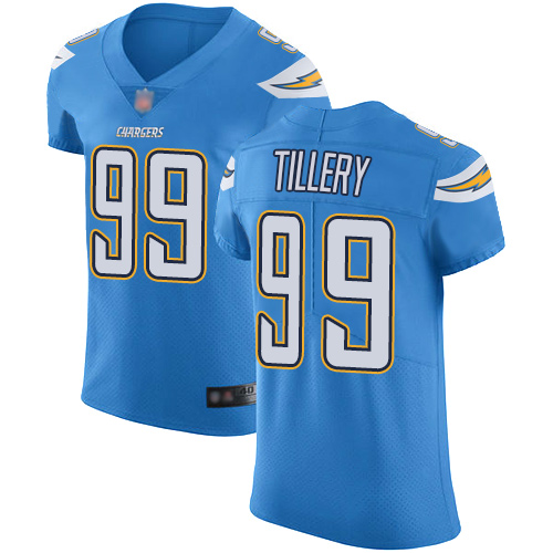 Chargers 99 Jerry Tillery Electric Blue Alternate Men Stitched Football Vapor Untouchable Elite Jers