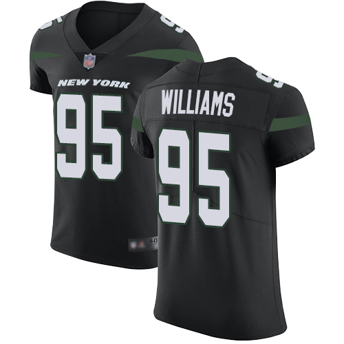 Jets 95 Quinnen Williams Black Alternate Men Stitched Football Vapor Untouchable Elite Jersey