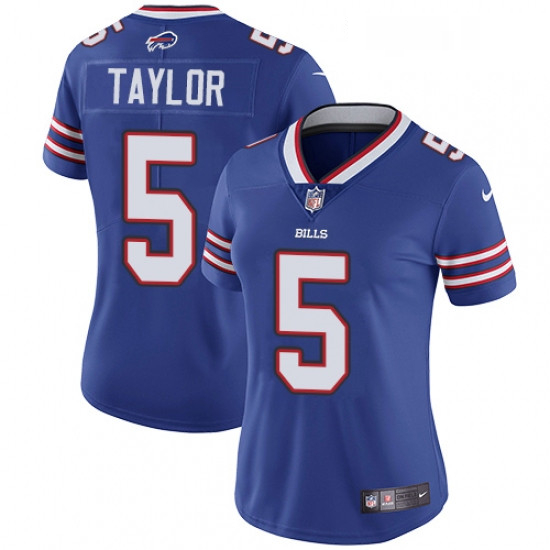 Womens Nike Buffalo Bills 5 Tyrod Taylor Royal Blue Team Color Vapor Untouchable Limited Player NFL 