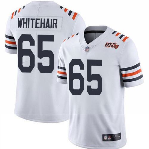 Bears 65 Cody Whitehair White Alternate Men Stitched Football Vapor Untouchable Limited 100th Season