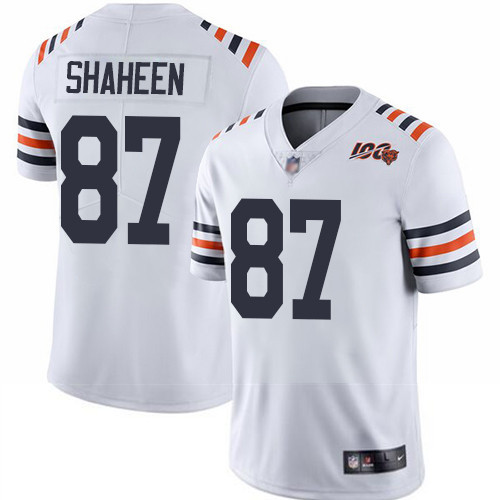 Bears 87 Adam Shaheen White Alternate Men Stitched Football Vapor Untouchable Limited 100th Season J