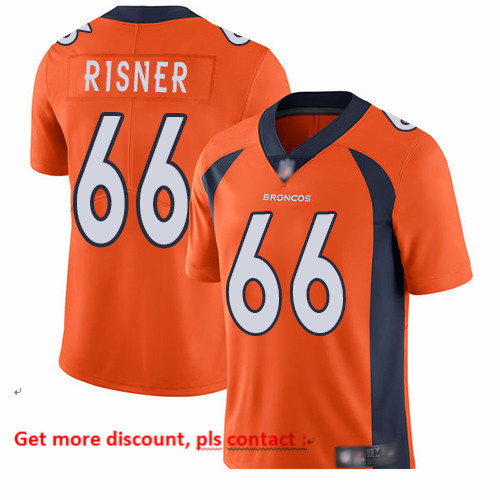 Broncos 66 Dalton Risner Orange Team Color Men Stitched Football Vapor Untouchable Limited Jersey