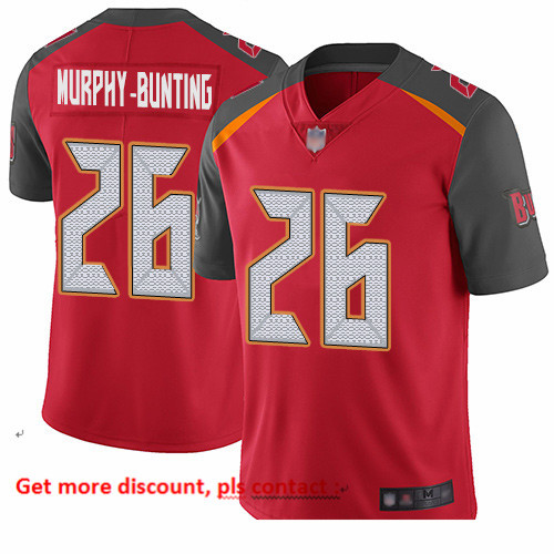 Buccaneers 26 Sean Murphy Bunting Red Team Color Men Stitched Football Vapor Untouchable Limited Jer