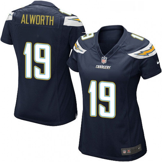 Womens Nike Los Angeles Chargers 19 Lance Alworth Game Navy Blue Team Color NFL Jersey