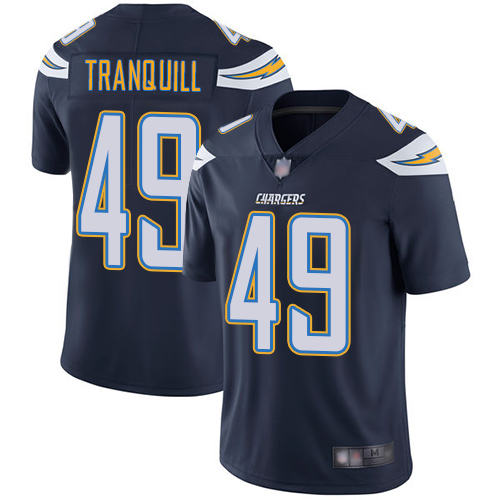 Chargers 49 Drue Tranquill Navy Blue Team Color Men Stitched Football Vapor Untouchable Limited Jers