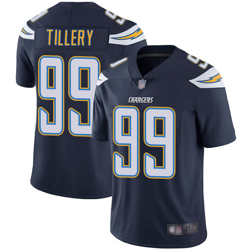 Chargers 99 Jerry Tillery Navy Blue Team Color Men Stitched Football Vapor Untouchable Limited Jerse