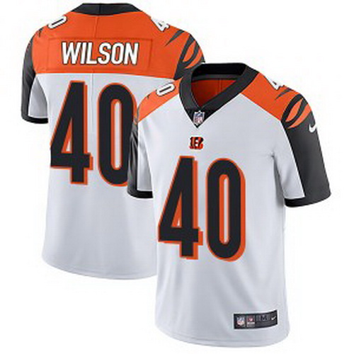 Cincinnati Bengals 40 Brandon Wilson Men Limited White Color Vapor Untouchable Jersey