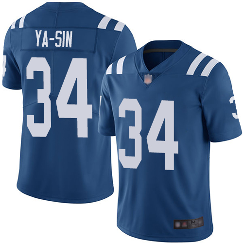 Colts 34 Rock Ya Sin Royal Blue Team Color Men Stitched Football Vapor Untouchable Limited Jersey