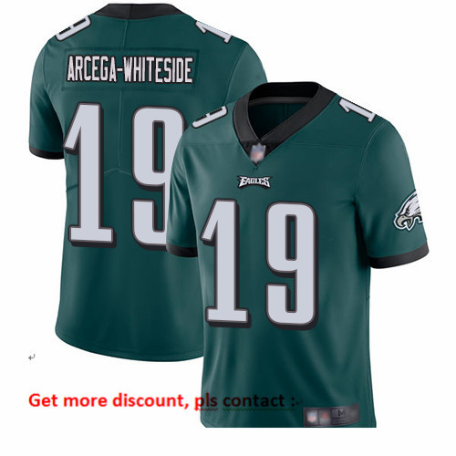 Eagles 19 JJ Arcega Whiteside Midnight Green Team Color Men Stitched Football Vapor Untouchable Limi