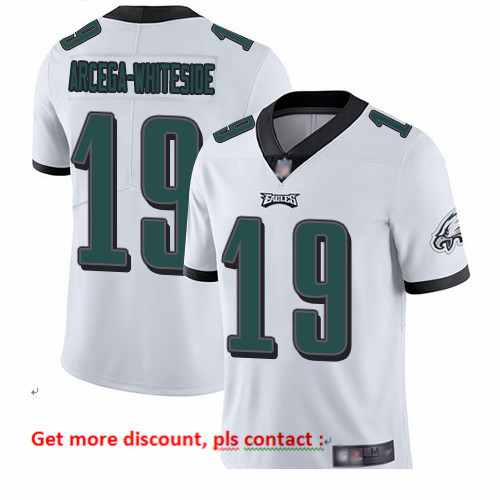 Eagles 19 JJ Arcega Whiteside White Men Stitched Football Vapor Untouchable Limited Jersey