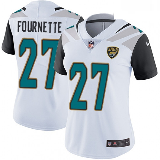 Womens Nike Jacksonville Jaguars 27 Leonard Fournette White Vapor Untouchable Limited Player NFL Jer