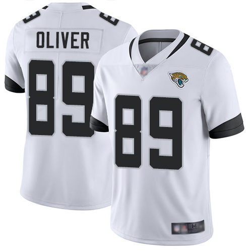 Jaguars 89 Josh Oliver White Men Stitched Football Vapor Untouchable Limited Jersey