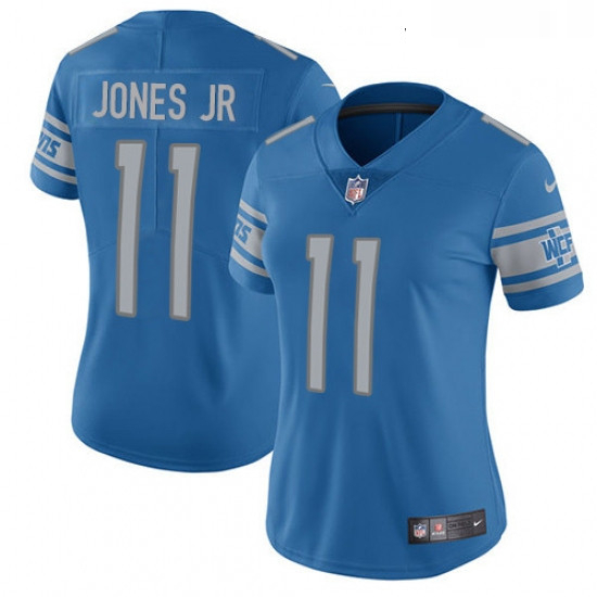 Womens Nike Detroit Lions 11 Marvin Jones Jr Limited Light Blue Team Color Vapor Untouchable NFL Jer