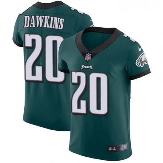 Mens Nike Philadelphia Eagles 20 Brian Dawkins Midnight Green Team Color Vapor Untouchable Elite Pla