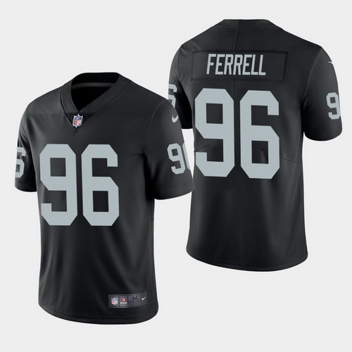 Raiders 96 Clelin Ferrell Black 2019 NFL Draft First Round Pick 