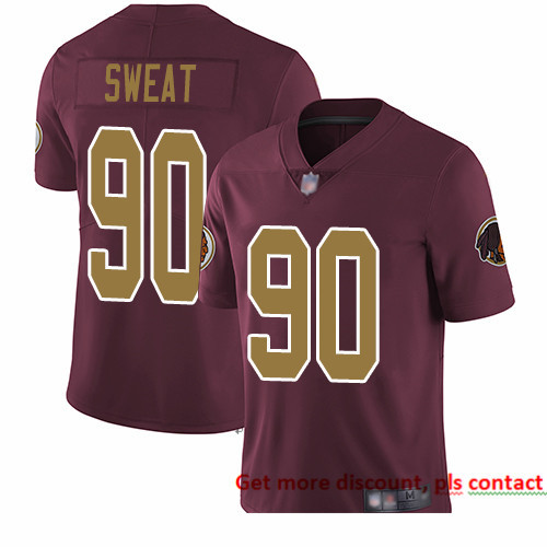 Redskins 90 Montez Sweat Burgundy Red Alternate Men Stitched Football Vapor Untouchable Limited Jers