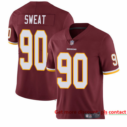 Redskins 90 Montez Sweat Burgundy Red Team Color Men Stitched Football Vapor Untouchable Limited Jer